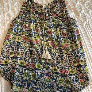 Boutique Floral Sleeveless Top